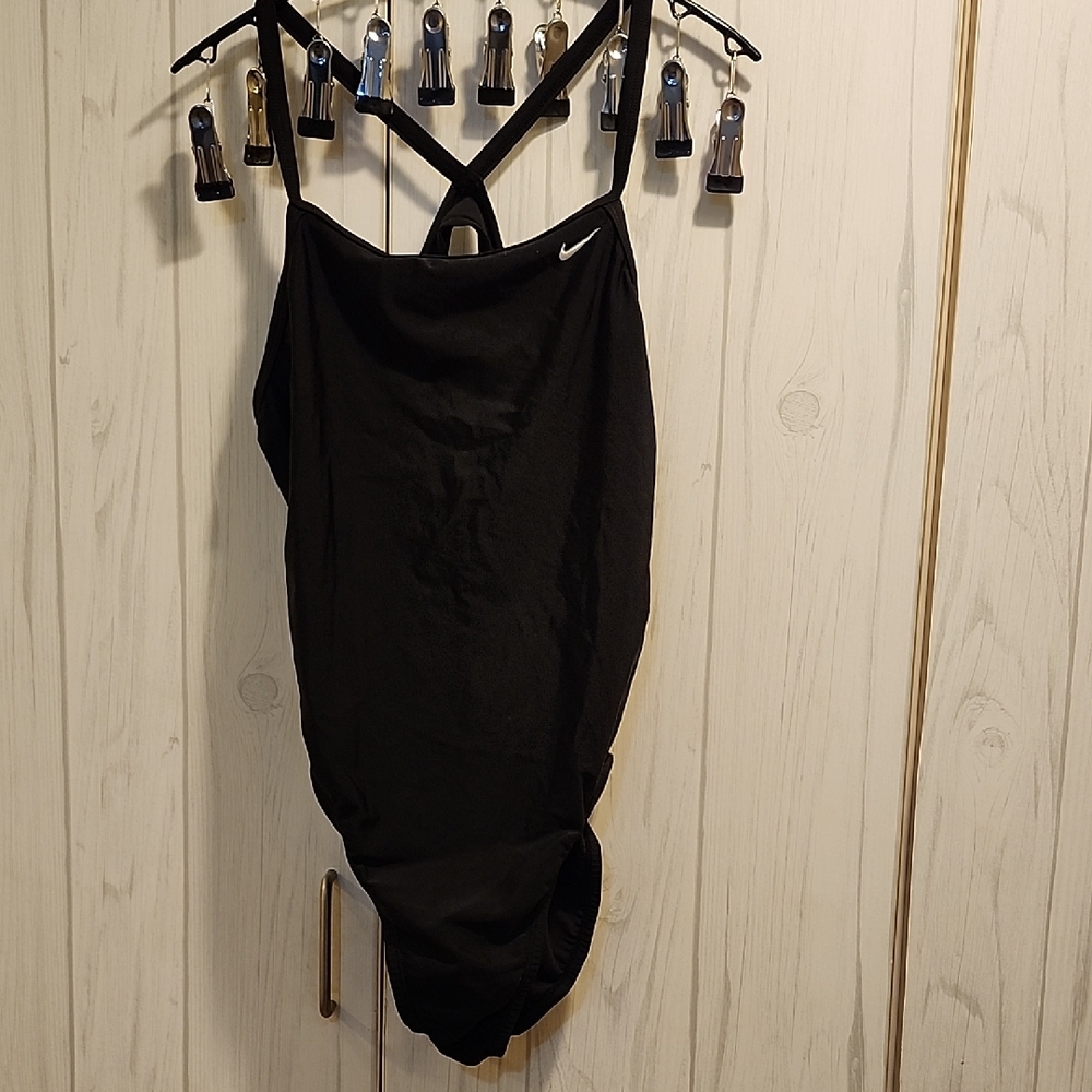 Nike Black Cross-Back Swimsuit